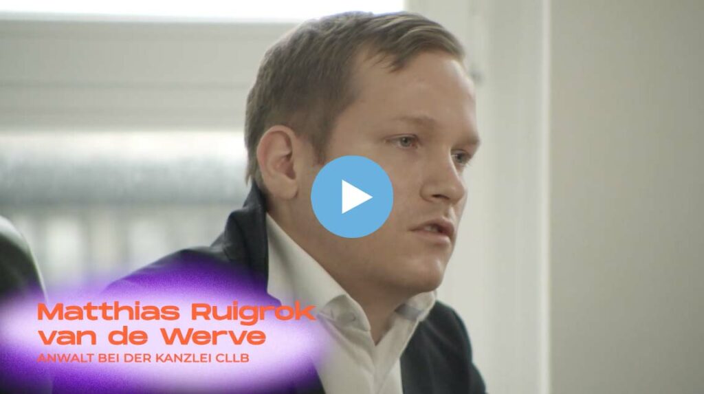 ZDF-Interview mit CLLB Anwalt Ruigrok van de Werve zu Eurogine